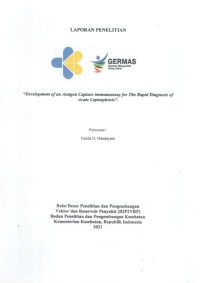 Development of an Antigen Capture Immunoassay for The Rapid Diagnosis of Acute Leptospirosis