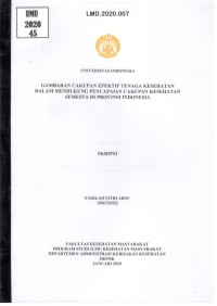 Image of Gambaran Cakupan Efektif Tenaga Kesehatan dalam Mendukung Pencapaian Cakupan Kesehatan Semesta di Provinsi Indonesia