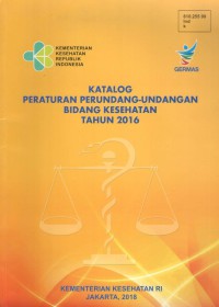 Image of Katalog Peraturan Perundang-undangan Bidang Kesehatan Tahun 2016