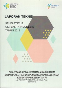 Laporan Akhir Penelitian Studi Status Gizi Balita di Indonesia Tahun 2019