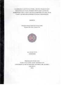 Image of Gambaran Aktivitas Fisik, Asupan Makan dan Kegemukan pada Insiden Penyakit jantung Koroner pada Laki-laki dan perempuan Usia 25-44 tahun di Bogor (Kohor PTM Balitbangkes)