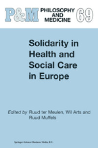 Image of P&M Philosophy And Medicine 69 : Solidarity in Health and Social Care in Europe