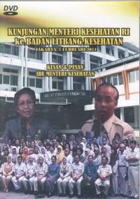 Kunjungan Menteri Kesehatan RI Ke Badan Litbang Kesehatan, 7 Febuary 2011 Jakarta-Indonesia