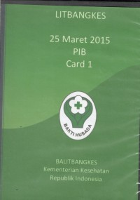 Litbangkes : 25 Maret 2015 PIB Card 1