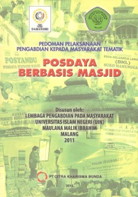 Pedoman Pelaksanaan Pengabdian Kepada Masyarakat Tematik : Posdaya Berbasis Masjid