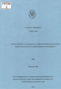 Image of Tepung Rumput Laut sebagai Alternatif Penanggulangan Masalah Gangguan Akibat Kekurangan Iodium.