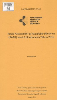 Image of Rapid Assessment of Avoidable Blindness (RAAB) Versi 6 di Indonesia Tahun 2016