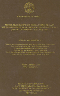 Image of Model Prediksi Indeks Massa Tubuh Remaja Berdasarkan Riwayat Lahir dan Status Gizi Anak (Studi Longitudinal IFLS 1993-2007).( Ringkasan Disertasi)