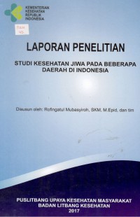 Studi Kesehatan Jiwa pada Beberapa Daerah di Indonesia