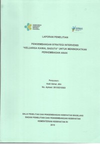 Image of Laporan Penelitian Pengembangan Strategi Intervensi 