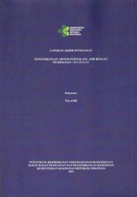 Image of Laporan Akhir Penelitian Pengembangan Sistem Surveilans AMR dengan Pendekatan One Health