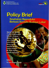 Image of Policy Brief Kesehatan Reproduksi Berbasis Konteks Budaya Lokal