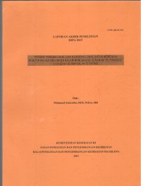 Laporan Akhir Penelitian DIPA 2019 Potensi Pangan Lokal dan Kearifan Lokal untuk Memenuhi Kebutuhan Gizi Keluarga dalam Mendukung Gerakan 