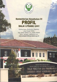 Image of Profil Balai Litbang GAKI Badan Litbang Kementerian Kesehatan Republik Indonesia