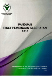 Image of Panduan Riset Pembinaan Kesehatan 2016