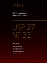 Image of U.S.P 37-NP 32  Vol. 3 (U.S. Pharmacopeia National Formulary