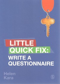 Little Quick Fix : Write a Questionnaire