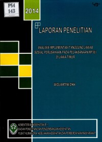 Analisis implementasi tanggung jawab sosial perusahaan pada pelaksanaan MP3EI di Jawa Timur