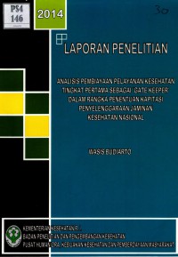 Analisis pembiayaan pelayanan kesehatan tingkat pertama sebagai 