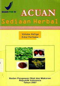 Acuan Sediaan Herbal