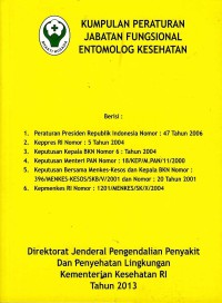 Image of Kumpulan Peraturan Jabatan Fungsional Entomologi