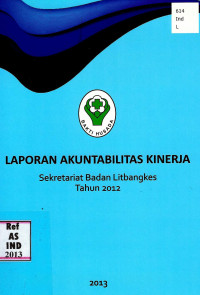 Image of laporan akuntabilitas kinerja Sekretariat Badan Litbangkes tahun 2012