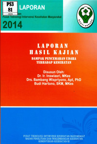 Image of Dampak pencemaran udara terhadap kesehatan (hasil kajian)