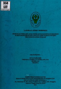 Hubungan perilaku anak sekolah dasar dengan kejadian schistosomiasis di kecamatan Lindu kabupaten Sigi provinsi Sulawesi Tengah (risbinkes)