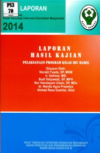 Image of Pelaksanaan program kelas ibu hamil (hasil kajian)