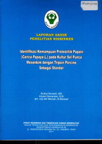 Image of Identifikasi kemampuan proteolitik Papain (carica papaya Linn) pada kultur sel punca Mesenkim dengan Tripsin porcine sebagai standar