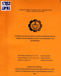 Image of Pendekatan Multivariate Adaptive Regression Spline (MARS) untuk Pemodelan Bayi yang Mendapat ASI di Indonesia. (Analisis Lanjut)