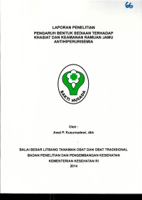 Image of Pengaruh bentuk sediaan terhadap khasiat dan keamanan ramuan jamu Antihiperurisemia