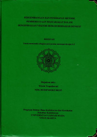 Image of Pengembangan dan penerapan metode pemberdayaan masyarakat dalam pengendalian demam berdarah dengue (disertasi)