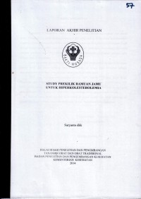 Image of Study preklirik ramuan jamu untuk hiperkolesterolemia