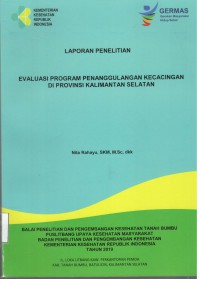 Laporan Penelitian Evaluasi Program Penanggulangan Kecacingan di Provinsi Kalimantan Selatan