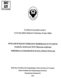 Pengaruh Iklim terhadap Keberadaan Nyamuk Anopheles barbirostris dan Mansonia Uniformis Diberbagai Ekosistem di Sulawesi Tengah