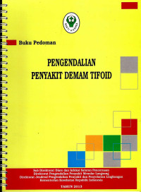 Image of Buku pedoman pengendalian penyakit demam tifoid