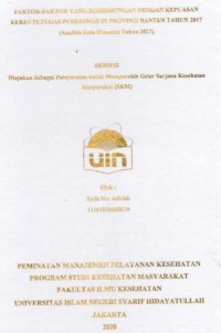 Hubungan Status Gizi (Weight for Age) terhadap Perkembangan Anak (Usia 36-59 Bulan) di Indonesia (Analisis Data Riskesdas 2018)