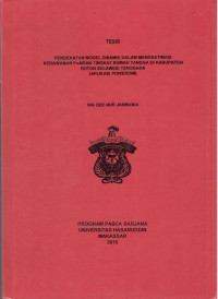 Image of Pendekatan Model Dinamik Dalam Mengestimasi Kerawanan Pangan Tingkat Rumah Tangga di Kabupaten Buton Sulawesi Tenggara (Aplikasi Powersim)